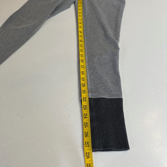 Ivivva Ribbed Cotton Blend Pants in Heathered Gray, Girls 14 - Picture 8 of 10